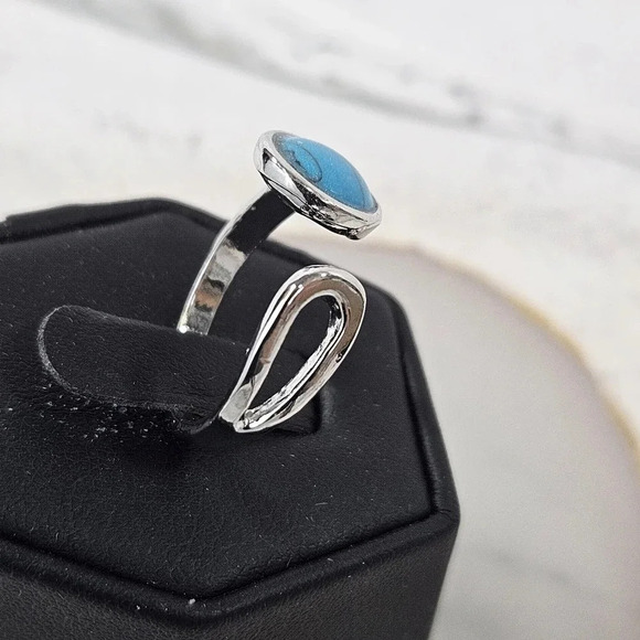 Water Earth Adjustable Fashion Ring A54 - Picture 4 of 6